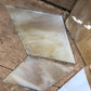 Craft Supplies & Tools > Raw Materials > Glass - 9 Stained Slag Glass Diamond Panes, Reclaimed Church Window Art Glass Pie...