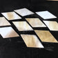 Craft Supplies & Tools > Raw Materials > Glass - 10 Stained Slag Glass Diamond Panes, Reclaimed Church Window Art Glass Pi...