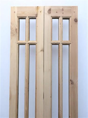 French Double Door (21x80.5) 6 Pane Glass Door European Styled EM51