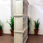 4'10" Triple Stack Cabinet, White Kitchen Cabinet, Bookcase, Storage J