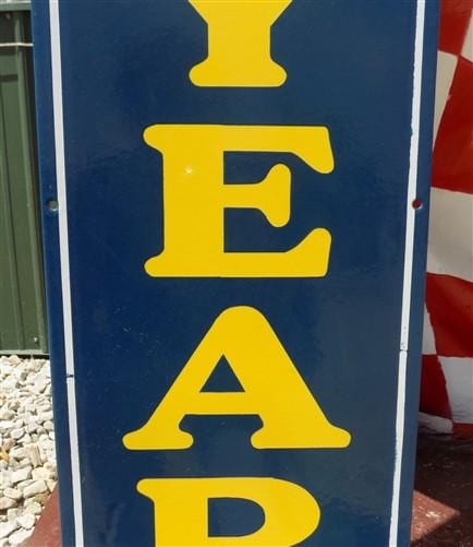 Home & Living > Home Decor > Wall Decor > Wall Hangings > Signs - Good Year Tires Porcelain Metal Sign, Good Year Advertis...