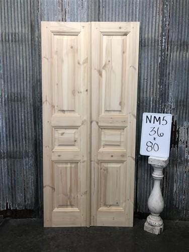 French Double Doors (36x80.5) Raised Panel Doors, European Styled Doors NM5