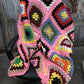 Home & Living > Bedding > Blankets & Throws > Afghans - Crocheted Afghan Blanket, Vintage Handmade Knit Throw, Couch Lap B...