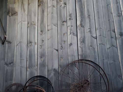 New Rustic Gray Barn Siding, Weather Lumber Wood Plank, Barn-Style Siding