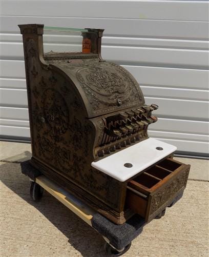 Art & Collectibles > Collectibles > Coins & Money - 1913 NCR National Cash Register 1321158 Model 313 Vintage Candy Store...