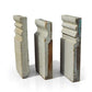 3 Plinth Blocks, Door Trim Molding, Architectural Salvage Antique Wood Trim C16