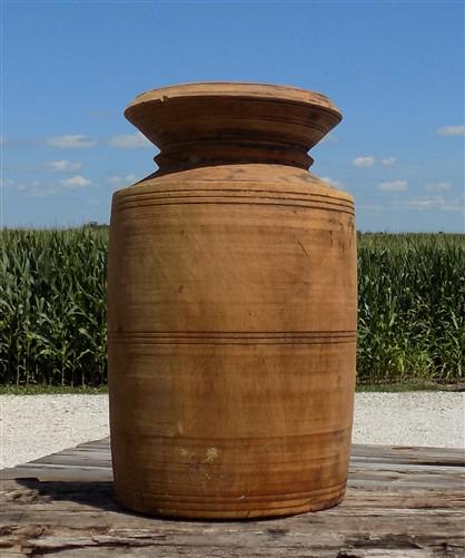 Water Jug, Wood Pot, Wood Vase, Rustic Planter, Modern Farmhouse, European R