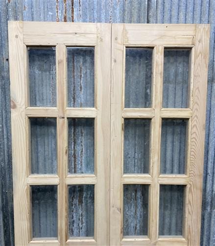 French Double Door (32.25x80.5) 8 Pane Glass Door European Styled, EM36-A