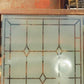Etched Frosted Clear Glass Vintage Church Window, Architectural Art Glass, A