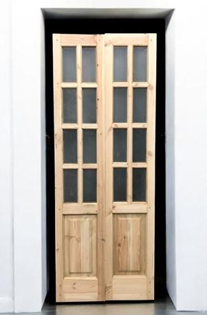 French Double Door (30.5x80.5) 8 Pane Frosted Glass Door European Styled EM42