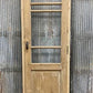 Antique French Single Door (25.5x80) Glass Pane Door with Jamb, Encased Door T52