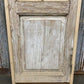 Antique French Single Door (25x91.5) Glass Pane Door with Jamb, Encased Door T21