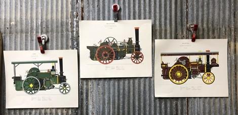 Stanley Paine, Busy Bee, Laura, Little Gem, 17.5x14 Steam Engine Art Prints