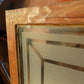 Etched Frosted Clear Glass Vintage Church Window, Architectural Art Glass, C