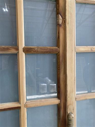 Antique French Double Doors (71x88) Frosted Glass European SideLite Jamb C11