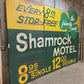 Home & Living > Home Decor > Wall Decor > Wall Hangings > Signs - Vintage Shamrock Motel Sign, Triptych Wooden Sign, Adver...