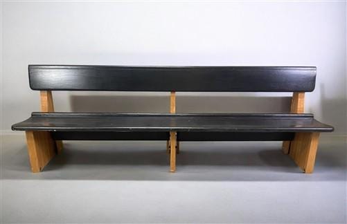Home & Living > Furniture > Entryway & Mudroom Furniture - 8' Church Pew with Kneeler, Entryway Furniture, Porch Bench, Di...