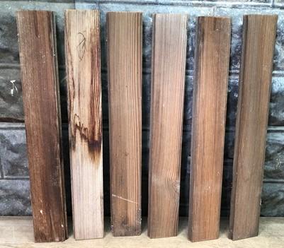 Craft Supplies & Tools > Raw Materials > Wood > Boards & Planks - Reclaimed Wainscoting Bead Board Pieces, Architectural S...