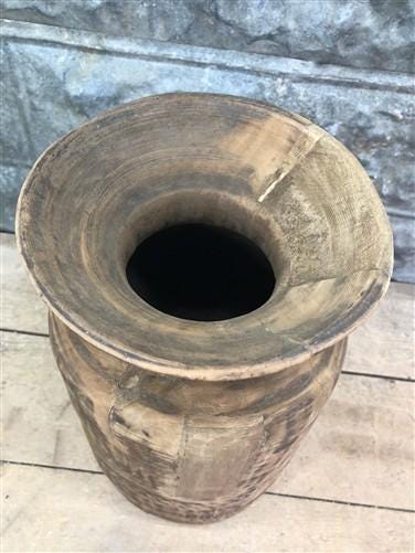 Home & Living > Home Decor > Home Accents > Vases - Wood Pot, Round Water Jug, Planter Urn, Flower Frog Display, Farmhouse...