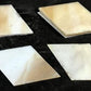 Craft Supplies & Tools > Raw Materials > Glass - 10 Stained Slag Glass Diamond Panes, Reclaimed Church Window Art Glass Pi...