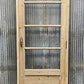 Antique French Single Door (28.25x82) Glass Pane Door with Jamb, Encased Door T3