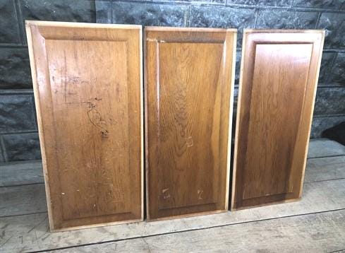 Craft Supplies & Tools > Raw Materials > Wood > Plywood & Panels - 3 Wooden Door Panels, Cupboard Furniture Architectural...