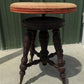 Home & Living > Furniture > Living Room Furniture - Swivel Wood Piano Organ Stool, Glass Claw Feet, Vintage Organ Bar Benc...