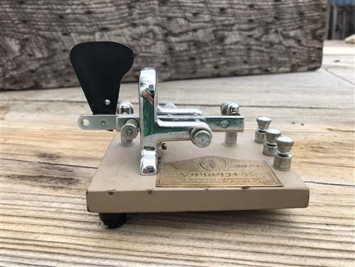 Telegraph Key, Morse Code, Vibrokeyer, Ham Radio, Iambic Paddles, Vibroplex, D