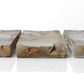 3 Plinth Blocks, Door Trim Molding, Architectural Salvage Antique Wood Trim C16