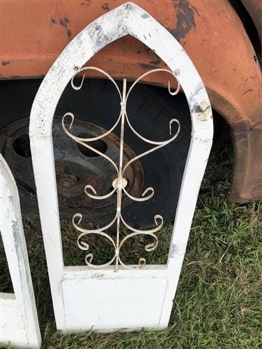 Home & Living > Home Decor > Wall Decor > Wall Hangings - 3 French Country Wood Metal Window Frame, Architectural Frame, F...