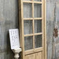 Antique French Single Door (27.5x83) Glass Pane Door with Jamb, Encased Door T14