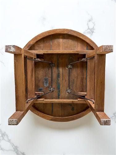 Home & Living > Furniture > Dining Room Furniture > Kitchen & Dining Tables - Rustic Round Table, Vintage Dining Room Tabl...
