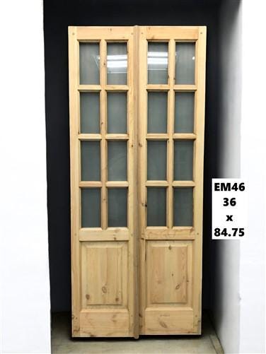 Home & Living > Home Improvement > Doors & Locks > Doors - French Double Door (36x84) 8 Pane Frosted Glass Door European S...