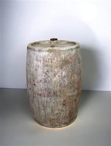 Standard Oil Co Drum, Vintage 56 Gal Steel Drum, Metal Barrel, Industrial Drum A