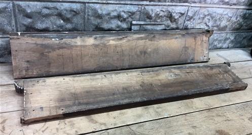 Pair Crown Molding Headers, Trim Door Window Pediment Architectural Salvage B40