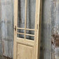 Antique French Single Door (29.5x88) Glass Pane Door with Jamb, Encased Door T24