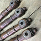 Craft Supplies & Tools > Raw Materials > Wood - 4 Wood Spindles Architectural Salvage Fretwork Furniture House Trim Vintag...
