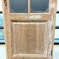 Antique French Single Door (32x93.5) Glass Pane Door with Jamb, Encased Door T36