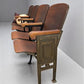 Home & Living > Furniture - 4 Vintage Wood Folding Theater Seats, Auditorium Seats, Entryway Bench, E9 by The Old Grainery