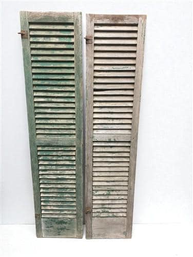 Home & Living > Home Improvement > Moldings & Trim - Antique Farmhouse Shutters, Wood Door Window Shutter, Architectural S...
