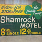 Home & Living > Home Decor > Wall Decor > Wall Hangings > Signs - Vintage Shamrock Motel Sign, Triptych Wooden Sign, Adver...