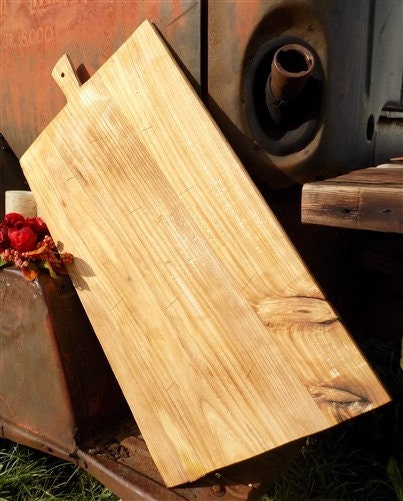 Wooden Rectangle Bread Board, French Cutting Board, Rustic Chopping Board A10