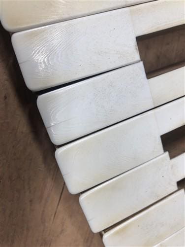 12 White Piano Keys, Vintage Piano Key Parts, Art Craft Supplies, Steampunk F