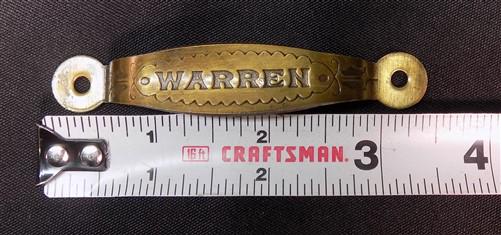 Home & Living > Home Improvement > Drawer Knobs & Pulls - 10 Warren Brass Cabinet Handle 3.5" Drawer Pulls, Kitchen Furnit...