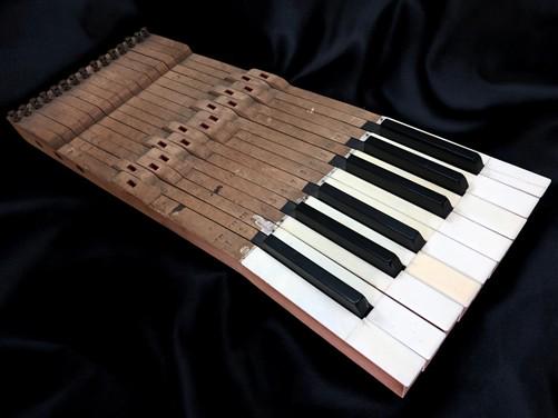 15 Black White Piano Keys, Vintage Piano Parts, Art Craft Supplies, Steampunk H