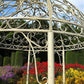 Elegant Swirl Gazebo with Bench, Dome Roof, Metal Pergola, Outdoor Patio Arbor W