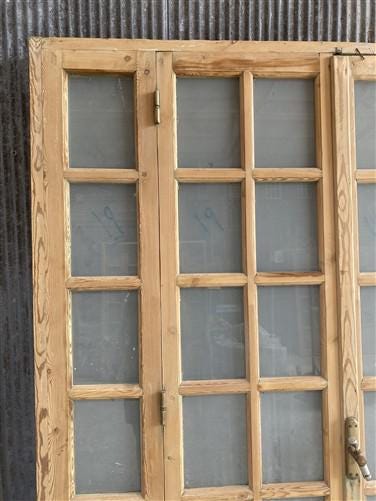 Antique French Double Doors (71x88) Frosted Glass European SideLite Jamb C4