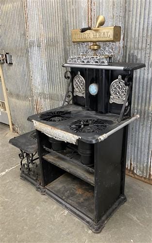 Quick Meal Kerosene Stove, Vintage 3 Burner Stove Range, Kerosene Fuel Tank
