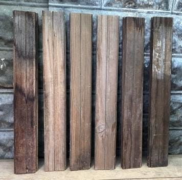 Craft Supplies & Tools > Raw Materials > Wood > Boards & Planks - Reclaimed Wainscoting Bead Board Pieces, Architectural S...
