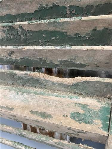 Antique Farmhouse Shutters, Wood Door Window Shutter, Architectural Salvage A69